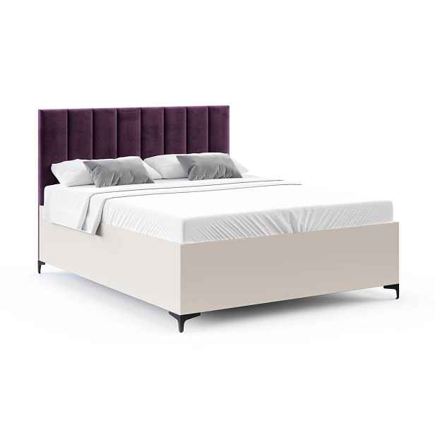 FDM Postel Sierra se zvedacím roštem Paris fialová/kašmír, velikost 180x200