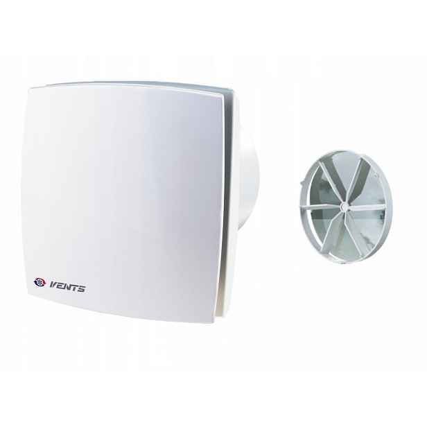 Koupelnový ventilátor Vents 125LDT průměr 125 mm s časovým spínačem, bílý