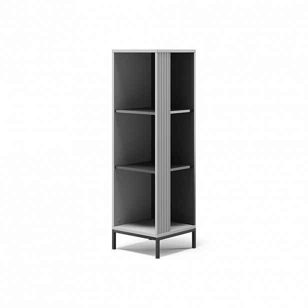 Vicco KNIHOVNA Eliza Šedá 36 x 120 cm 3 otevřené přihrádky