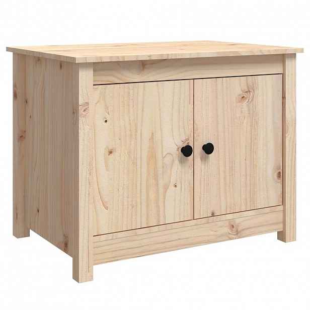 vidaXL Konferenční stolek 71 x 49 x 55 cm masivní borové dřevo