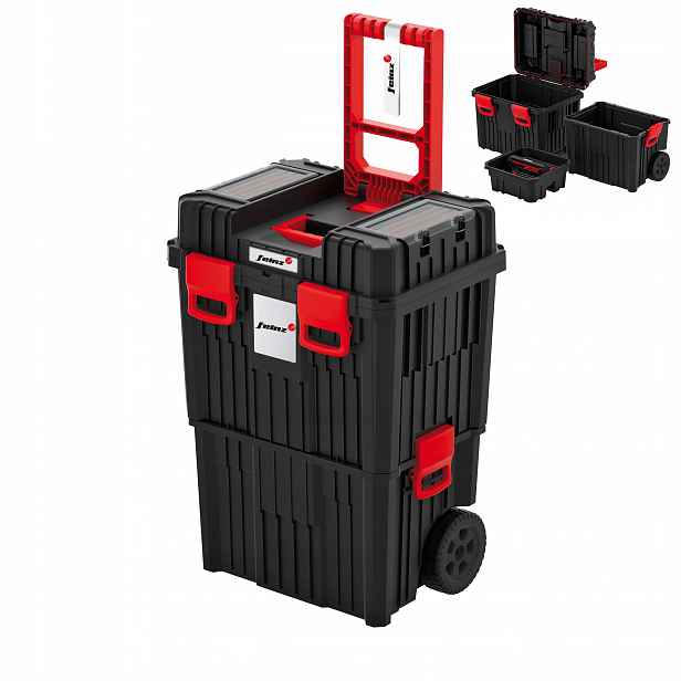 Mobilní Dílenský Kufr Na Nářadí Na Kolečkách Velký Modulární Box