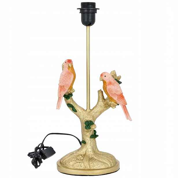 Stolní Lampa Noční Papoušek Ptáci 44 cm E27 Do Obývacího Pokoje Domu Glamour