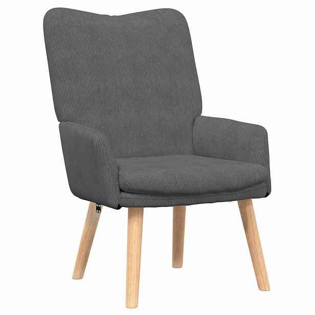 vidaXL křeslo Tmavě šedá 63 x 67 x 94 cm textil