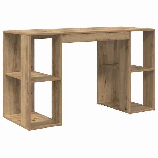 vidaXL Stůl Artisanový dub Kompozitní dřevo 130 x 50.5 x 75 cm