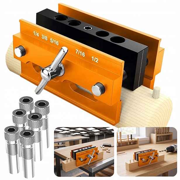 Vrtací Šablona 6/8/10 MM Pro Samocentrování Kolíků Nástroje Na Dřevo Diy