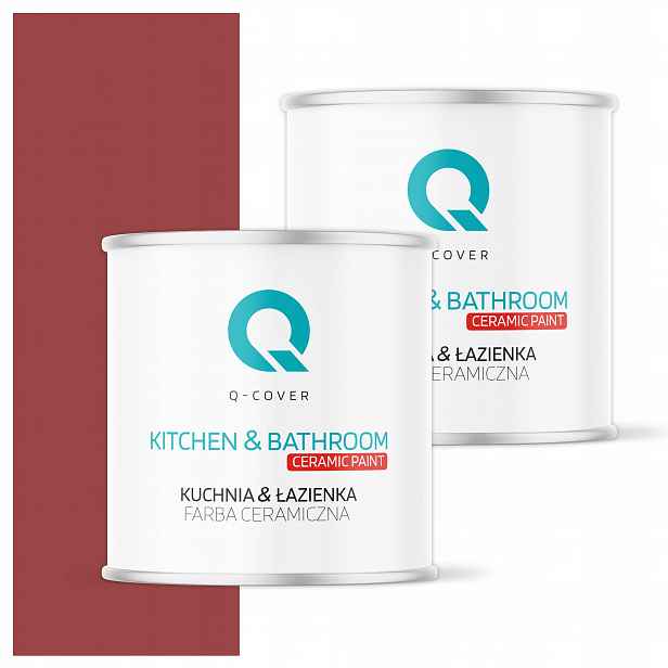 Barva do kuchyně a koupelny Omyvatelná 2 l Hluboká matná Červená tmavá H3412