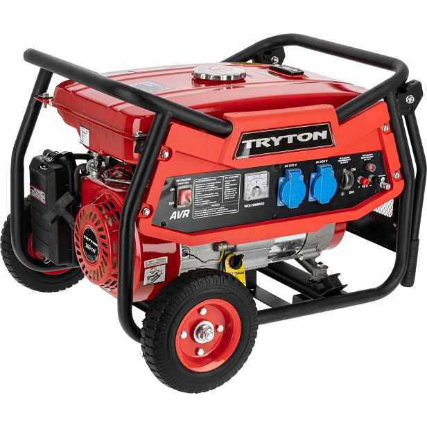 Generátor 2000 W, Avr, 2X230 V, 12 V, Kolečka