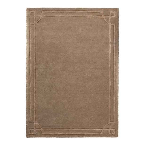 Hnědý ručně tkaný vlněný koberec 120x170 cm Gatsby – Flair Rugs