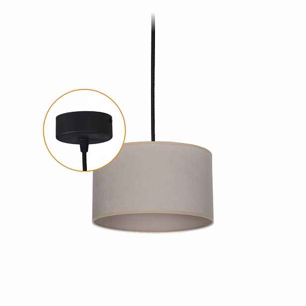 Závěsná lampa Abażur Béžová 20 cm 1 x E27 Lustr stropní svítidlo se stínítkem
