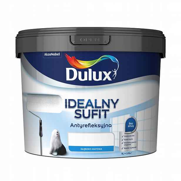 Dulux Ideální Strop Bílý 9 L