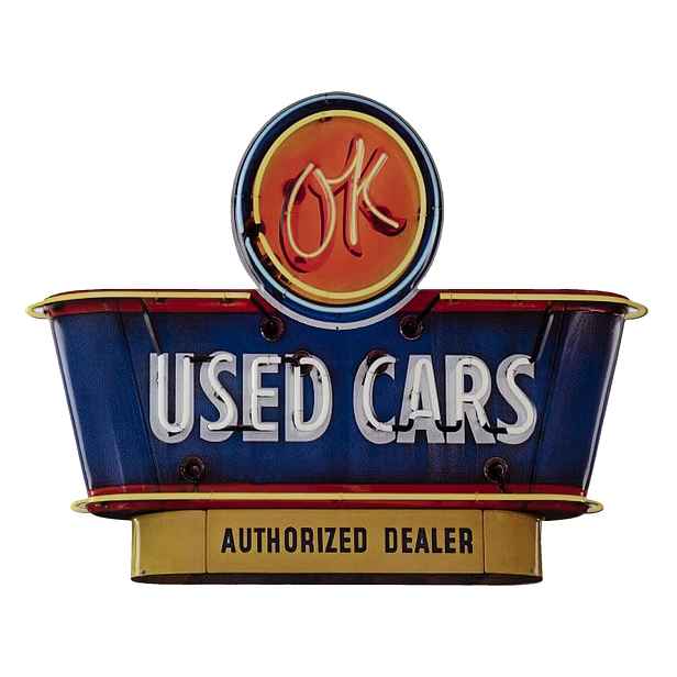Nástěnná kovová cedule Used Cars - 40*50 cm Clayre & Eef