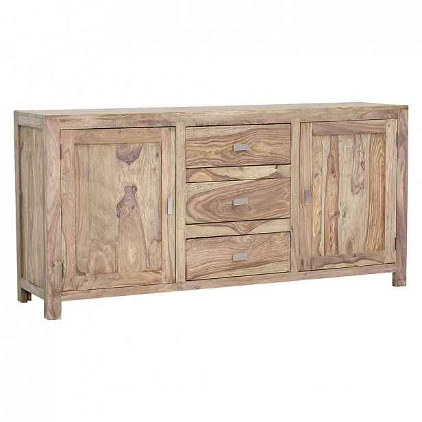 KOMODA, sheesham, přírodní barvy, 175/85/45 cm