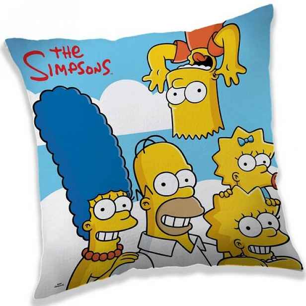 Jerry Fabrics Polštářek The Simpsons family clouds, 40 x 40 cm