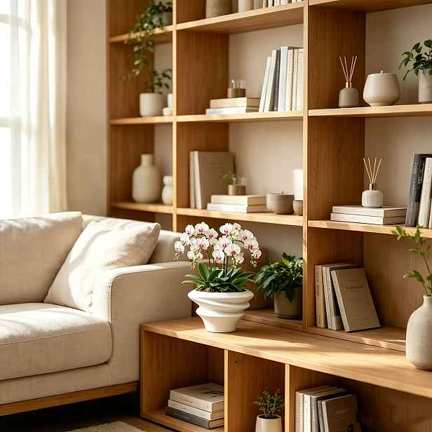 TEMU Kreativní květináč s vlnitým designem, dekorativní stojan do obývacího pokoje, ložnice, pracovny, kanceláře, ideální pro kolaudaci, oslavu,