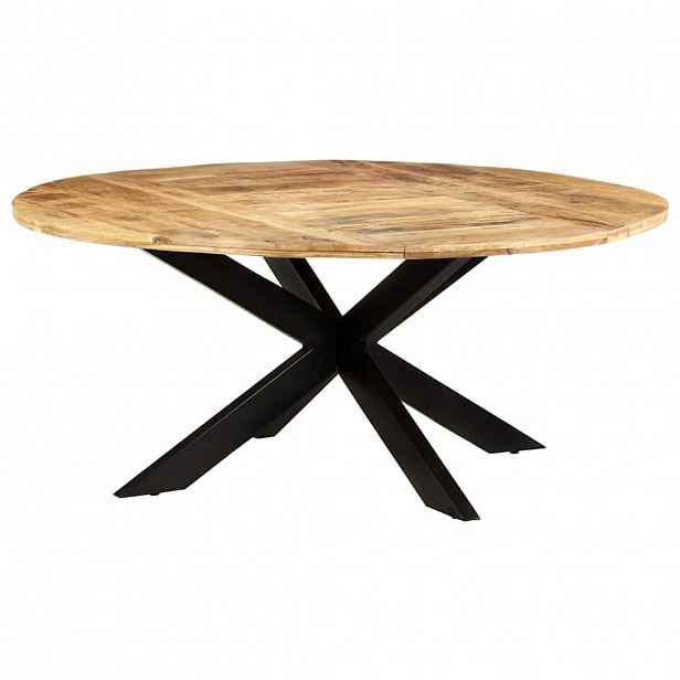 vidaXL vidaxXL Jídelní stůl kulatý 175 x 75 cm hrubé mangovníkové dřevo
