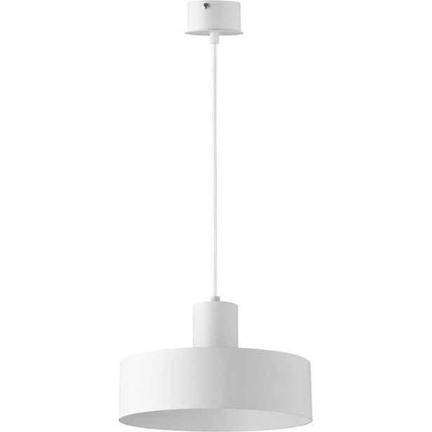 Závěsná lampa Rif 25 cm bílá kulatá 1xE27 15W do obývacího pokoje Sigma Lighting