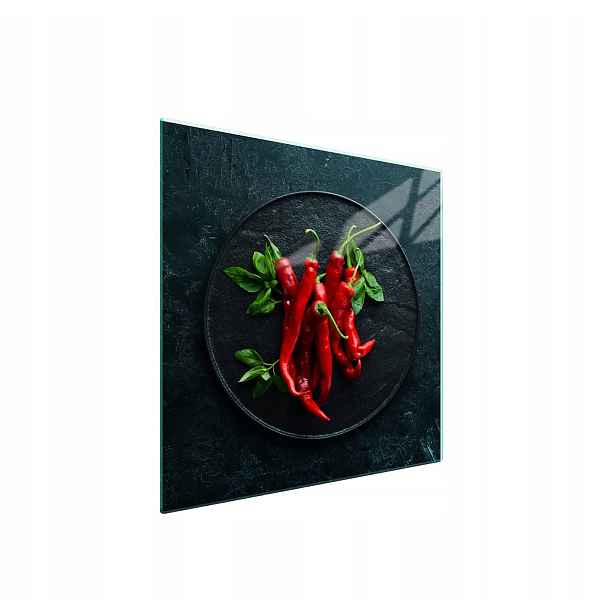 7v1 Skleněná ochranná deska na sporák 50x52 Chili