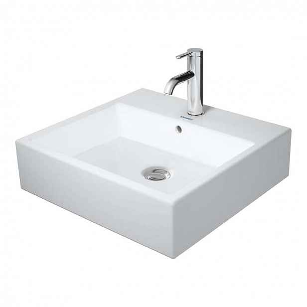 Duravit Vero Air - Umyvadlo 50x47 cm, s přepadem, otvor pro baterii, bílá 2350500000