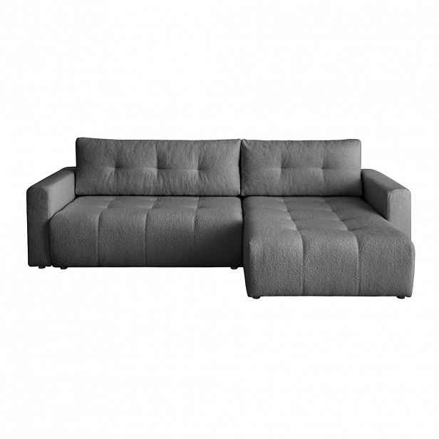 Fedve ECKOVÁ SOFA WALONGO s funkcí spaní, Šedá