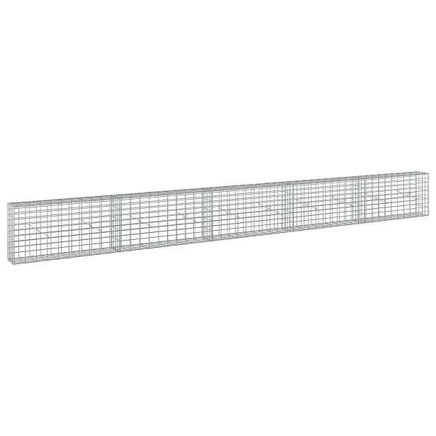 vidaXL Gabion s drátem 3,5 mm a síťkou 5x10 cm 500x20x50 cm