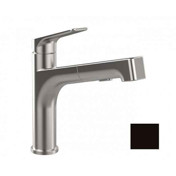 Villeroy & Boch Junis - Dřezová baterie s výsuvnou sprškou, matná černá 92820006