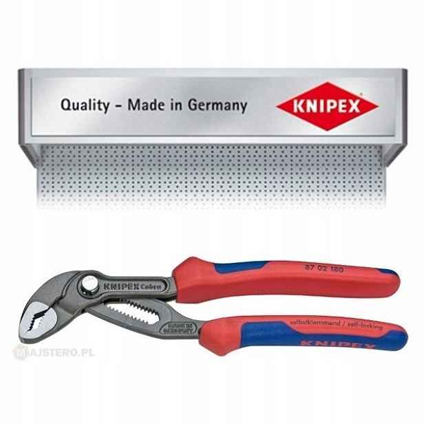 Nastavitelné kleště na trubky a profily Knipex Cobra 87 02 180-250-300