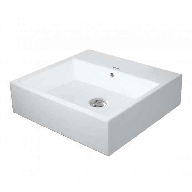 Duravit Vero Air - Umyvadlo 50x47 cm, s přepadem, bez otvoru pro baterii, bílá 2350500028