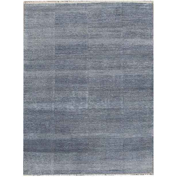 Ručně vázaný kusový koberec Diamond DC-MCN Denim blue/silver, 180x275, modrá, chodba / předsíň, Diamond Carpets India