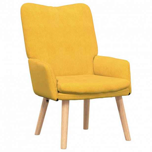 vidaXL křeslo Světlá žlutá 63 x 67 x 94 cm textil