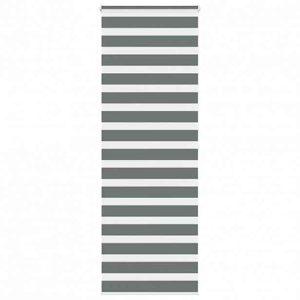 vidaXL Zebra roleta tmavě šedá 80x200 cm šířka látky 75,9 cm polyester
