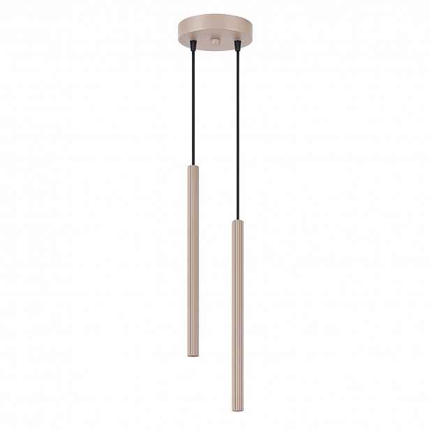 Závěsná lampa Arche 2P taupe Závěsné stropní osvětlení s trubkami trubky