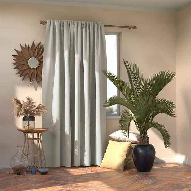 Závěs AmeliaHome Blackout Oxford Pleat, 140x245 cm, 1 ks