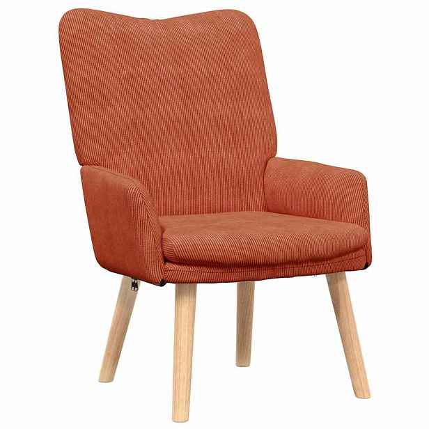 vidaXL křeslo Červená oranžová 63 x 67 x 94 cm textil