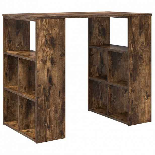 vidaXL Stůl Kouřový dub Kompozitní dřevo 90 x 50 x 75 cm