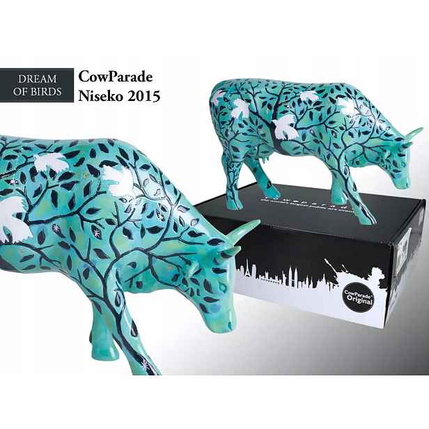 CowParade Niseko 2015, Dream of Birds, autor: Miki Otomo.