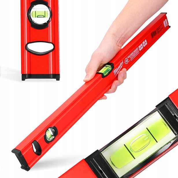 Magnetická vodováha 60 cm Aluminiová Zesílená vodováha Waserwaga Slim