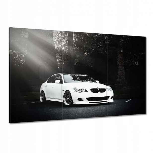Obrazy 120x80 Bílé Bmw Šedé Auto