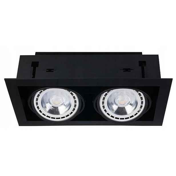 Podomítkové svítidlo Downlight Černá 2xGU10 ES111 Stropní očko do pokoje