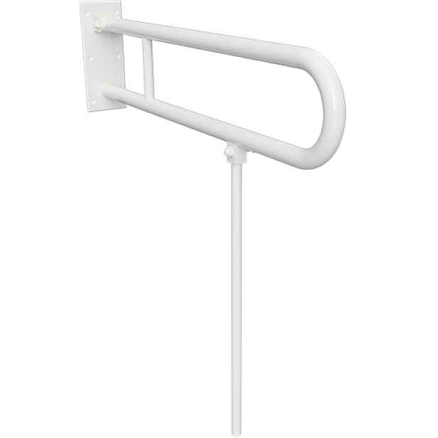 Úchyt sklopný ve tvaru U Bemeta Help s opěrnou nohou 813 mm bez krytky bílá