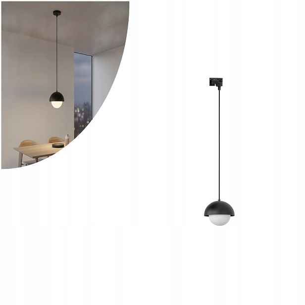 Závěsná kolejnicová lampa 1-fázová Tracer Bono Black 10648 Tk Lighting