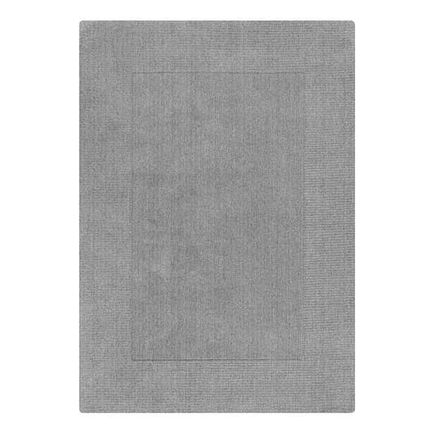 Šedobéžový ručně tkaný vlněný koberec 160x230 cm Border – Flair Rugs