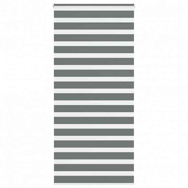 vidaXL Zebra roleta tmavě šedá 95x200 cm šířka látky 90,9 cm polyester
