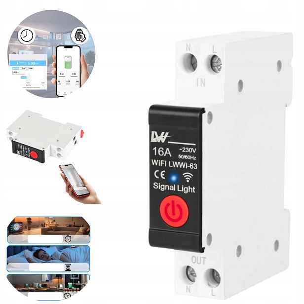 Inteligentní Wifi Relé Smart Life S 1-PÓLOVÝM Přepínačem