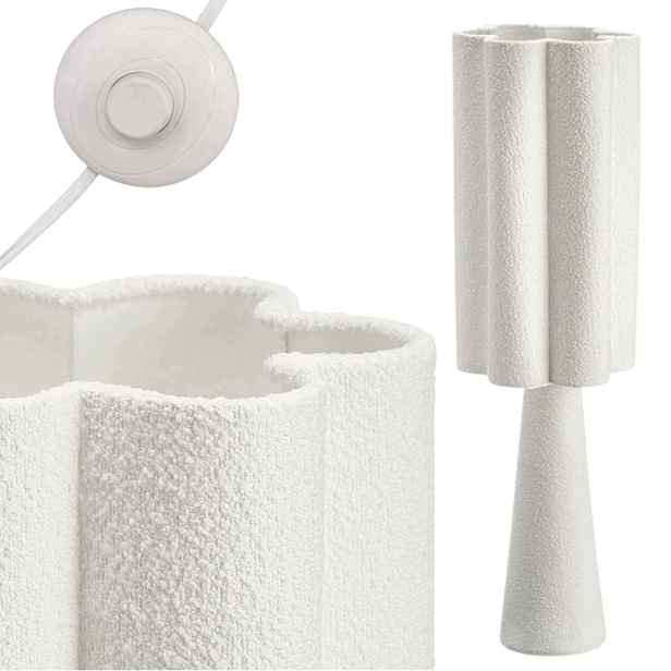 Podlahová Lampa Bílá boucle 130 Boho do dětského pokoje v obývacím pokoji