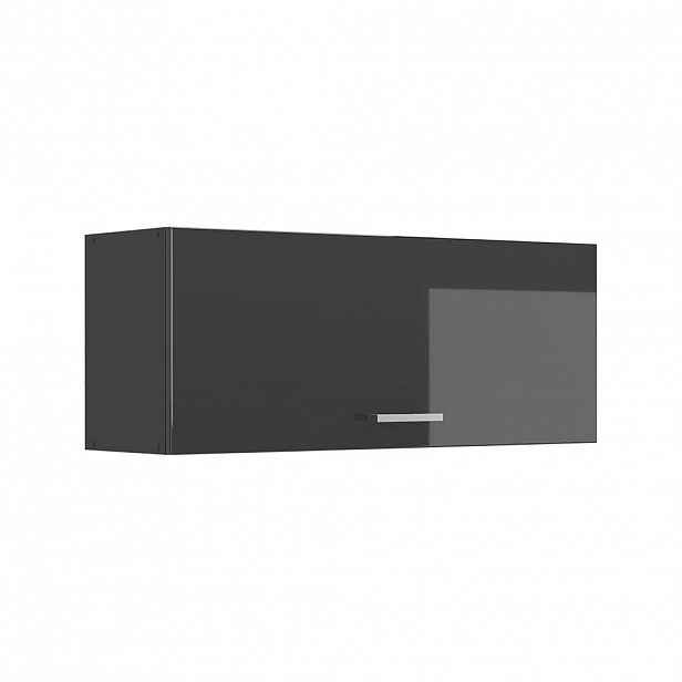 Vicco VĚŠÁK NA STĚNU R-Line, Antracitový vysoký lesk/Antracit, 100 cm Plochý