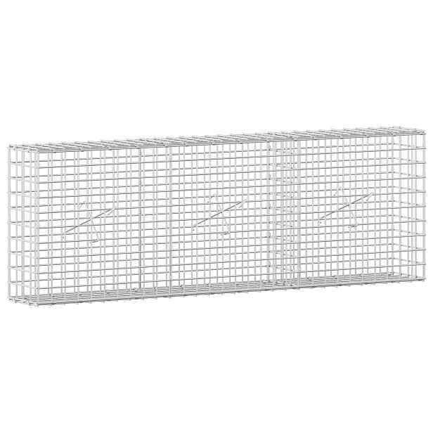 vidaXL Gabion s drátem 5 mm a síťkou 5x5 cm 150x20x50 cm