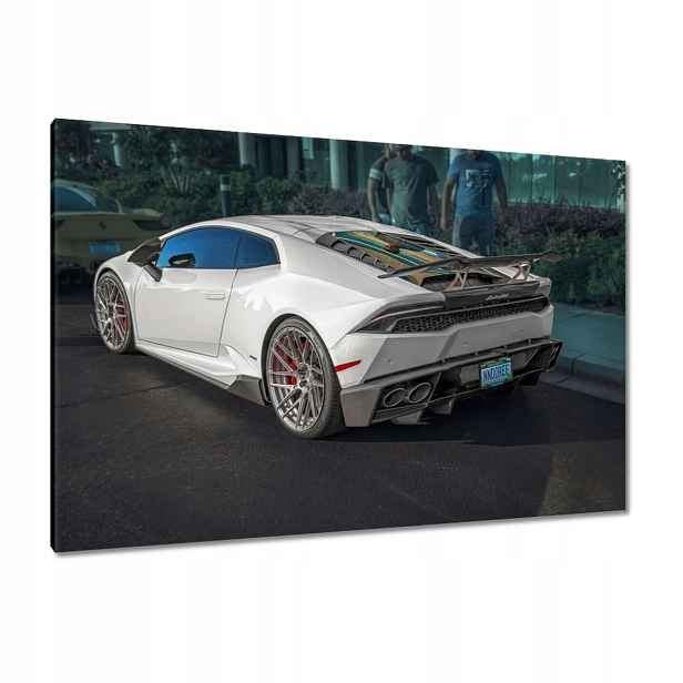 Obrazy 120x80 Bílé sportovní auto
