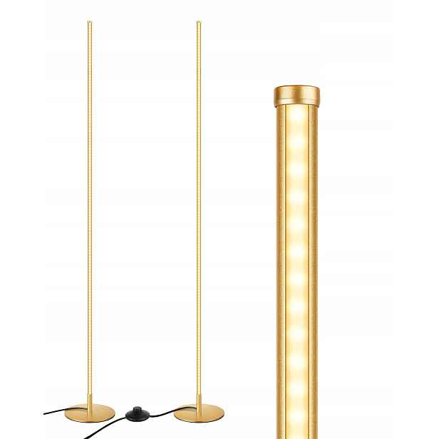 2x Stojací lampy Edishine do obývacího pokoje – stmívatelné Led, stojací světla