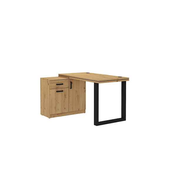MASSENO PSACÍ STŮL MALTESA, 138x67x78,1 cm, dub Artisan