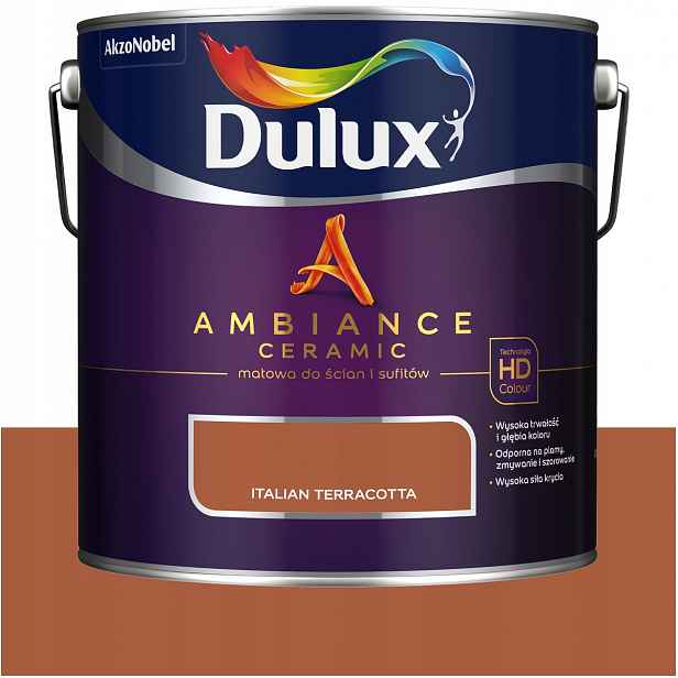 Dulux barva na stěny keramická Ambiance Ceramic Italian Terracotta 2,5L